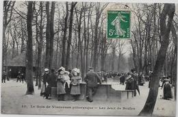 CPA Jeu De Boules Pétanque Circulé Bois De Vincennes - Jeux Régionaux