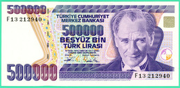 500 000 Lirasi - Besyüz  - Turquie - 1970 - N°. F13 212940- Neuf - - Turquie