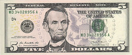 UNITED STATES 5 DOLLARS 2013 P-538D UNC CLEVELAND  [US538D] - Biljetten Van De  Federal Reserve (1928-...)