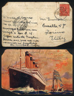 Postcard Sent On 11/AP/1912 From The Titanic By The ONLY ARGENTINIAN PASSENGER To A Friend In Italy, During The... - Andere & Zonder Classificatie