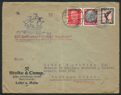 Cover Sent Via ZEPPELIN From Friedrichshafen To Buenos Aires On 16/SE/1933, Minor Defects, Very Nice! - Andere & Zonder Classificatie