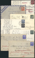 7 Covers Or Cards Used Between 1934 And 1958, VF Quality, Very Interesting! - Other & Unclassified