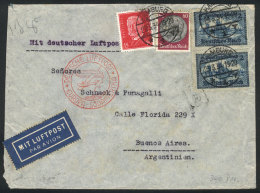 Airmail Cover Sent From Hamburg To Buenos Aires On 29/MR/1934 Franked With 4.75Mk., With Opening Defect Al Left,... - Other & Unclassified