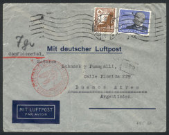 Airmail Cover Sent From Hamburg To Buenos Aires On 7/SE/1934 Franked With 3.25Mk, Very Nice! - Other & Unclassified