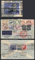 Airmail Cover Sent From Hamburg To Buenos Aires On 24/JUN/1936 With Spectacular Franking On Front And Back,... - Autres & Non Classés