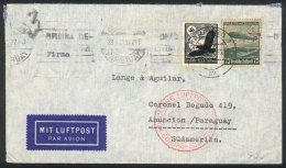 Airmail Cover Sent From Hamburg To PARAGUAY On 14/DE/1937, VF Quality! - Sonstige & Ohne Zuordnung