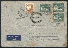 Airmail Cover Sent From Köln To PARAGUAY On 24/SE/1938 Franked With 1.75Mk, Some Minor Defects, Rare... - Other & Unclassified