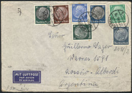 Airmail Cover Franked With 1.75Mk. (7 Different Stamps!), Sent From Barth To Argentina On 22/NO/1940, With O.K.W.... - Andere & Zonder Classificatie