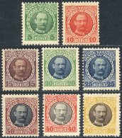 Sc.43/50, 1908 Frederik VIII, Complete Set Of 8 Unused Values, VF Quality, Catalog Value US$100+ - Autres & Non Classés