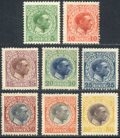 Sc.51/58, 1915 Christian X, Complete Set Of 8 Unused Values, VF Quality, Catalog Value US$31+ - Autres & Non Classés