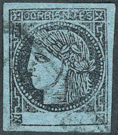 GJ.3, With Very Rare Rectangular Datestamp To Be Determined, Excellent Quality! - Corrientes (1856-1880)