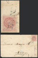 GJ.7, 5c. Rose With Accent, Franking A Folded Cover Dated Santa Fe 30/JA/1863 And Sent To Rosario, With... - Lettres & Documents