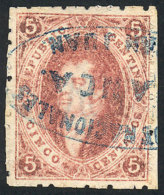 GJ.19, 2nd Printing, OXIDIZED INK Variety, Used In San Juan, Fantastic And Absolutely Superb! - Used Stamps