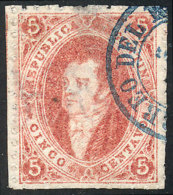 GJ.19, 1st Printing, Used In Rosario, With A Small Thin On Back In The Hinge Area, VERY BEAUTIFUL Example That Will... - Used Stamps