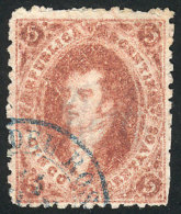 GJ.19, 2nd Printing, OXIDIZED INK Variety, Used In Rosario, Excellent Quality! - Used Stamps