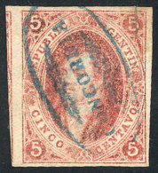 GJ.19l, 1st Printing, IMPERFORATE VERTICALLY Variety, Wide Margins, Used In Concordia, With A Repaired Tear (top... - Gebruikt