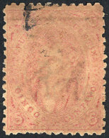 GJ.20, 3rd Printing, Almost Invisible, Very Rare Variety: TALLER STAMP (the Vignette Is 0.5 Mm Longer Than Normal,... - Oblitérés