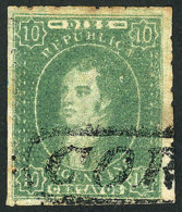 GJ.23, 10c. Worn Impression, With Straightline CÓRDOBA Cancel, VF! - Oblitérés