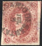 GJ.34, 8th Printing, Used In Rosario, VARIETY In Cancel: Without Year, Small Thin On Reverse, Good Front, Very... - Gebruikt