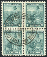 GJ.240, 1c. Seated Liberty Perf 12¼, With The Rare Complete Cancel: "Estafeta Ambulante Del F.C. Del Sud... - Autres & Non Classés