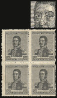 GJ.509, Block Of 4, One With RETOUCHES In Nose And Eye, VF Quality! - Andere & Zonder Classificatie