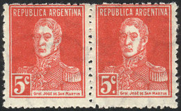 GJ.599d, Pair WITH AND WITHOUT PERIOD, MNH, Superb, Catalog Value US$37. - Andere & Zonder Classificatie
