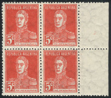 GJ.599d, Block Of 4, ONE WITH PERIOD, MNH, Excellent Quality! - Other & Unclassified