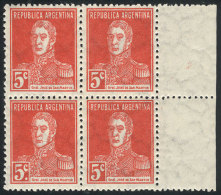 GJ.599d, Block Of 4, ONE WITH PERIOD, MNH, Excellent Quality! - Autres & Non Classés