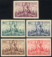 GJ.935/9, The Set Of 5 Values, Imperforate PROOFS In The Issued Colors, Printed On Regular Paper, Excellent... - Autres & Non Classés