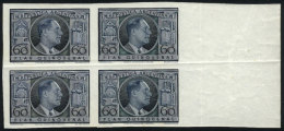 60c. Juan Perón, Essay Block Of 4 Of Unissued Stamp Of President Juan Perón, Very Nice, With A... - Autres & Non Classés