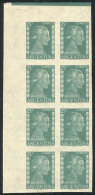 GJ.1007AP, Corner Block Of 8, IMPERFORATE, Very Nice, Catalog Value US$48 - Andere & Zonder Classificatie