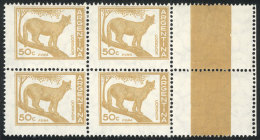 GJ.1125ACD, Block Of 4 With Labels At Right, Excellent Quality, Catalog Value US$30 - Andere & Zonder Classificatie