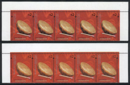 GJ.3095a + 3095b, 2 Strips Of 5, Top Row Of The Sheet, MNH, VF Quality! - Autres & Non Classés