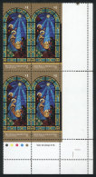 GJ.3780CD, 2009 Christmas, Miscut Corner Block Of 4, With 2 Labels At Right And 3 Small Labels Below, VF And Very... - Other & Unclassified