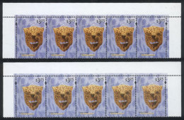 GJ.3096b + 3096c, 2 Strips Of 5, Top Row Of The Sheet, MNH, VF Quality! - Autres & Non Classés