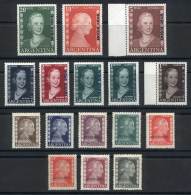 GJ.685/702 (without 687 Or 691, Which Are National Paper Varieties Of 10c. And 25c. Values), Mint Never Hinged,... - Service