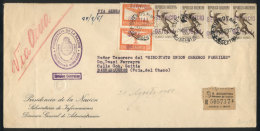 Official Envelope Of Subsecretaría De Informaciones De La Presidencia De La Nación Sent By Registered... - Dienstzegels