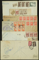 25 Covers Used Between 1945 And 1965, Very Interesting Lot With Fantastic And Varied Postages, VF Quality, Very... - Dienstzegels