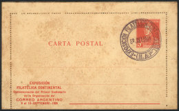 Special Lettercard Of The Continental Philatelic Exposition, Special Postmark, Very Scarce! - Postwaardestukken