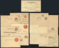 6 Lettercards (several Used) With Advertising Impressions, And Of Other Type, Very Nice! - Postwaardestukken