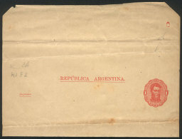 1c. Wrapper With Variety: "C" Mark Of The Printing Plate, Interesting! - Postal Stationery