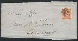 Complete Folded Letter Sent To Curuzú Cuatiá On 28/AU/1869, Franked By GJ.38, With Mute Cancel Of... - Other & Unclassified