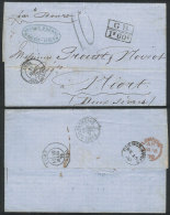 Entire Letter Sent From Buenos Aires To Hiort (France) On 15/FE/1870 By English Mail, With Good Number Of Transit... - Andere & Zonder Classificatie