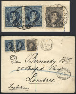 Registered Cover Sent From Buenos Aires To London On 8/JA/1896 With Postage Of 40c. Including A Pair Of GJ.158... - Autres & Non Classés
