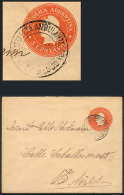 5c. Stationery Envelope Sent To Buenos Aires On 19/JUL/1901, Postmarked "ESTAFETA AMBULANTE - 125 - F.C. DEL SUD",... - Other & Unclassified