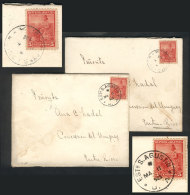 2 Covers (with The Original Letters Included) Sent To Concepción Del Uruguay In 1902 And 1903, Franked With... - Other & Unclassified