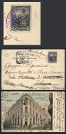 PC With View Of The Central Post Office Of Buenos Aires, Sent To France On 5/FE/1905 From An Italian Ship At Sea,... - Andere & Zonder Classificatie