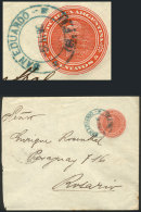 5c. Stationery Envelope Sent To Rosario On 5/JA/1906, With Rare Cancel Of SAN EDUARDO (Santa Fe)! - Andere & Zonder Classificatie