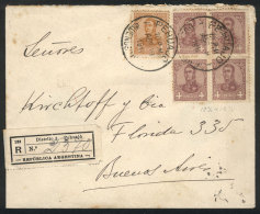 Registered Cover Sent From PEHUAJÓ To Buenos Aires On 19/AP/1911 On 19/AP/1911, Franked With 17c.: 1c. +... - Andere & Zonder Classificatie