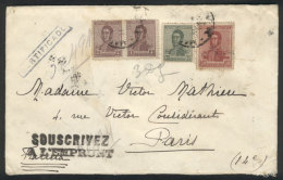 Registered Cover Sent From Buenos Aires To France On 25/SE/1920, Franked With 48c. (San Martin Issue), VF Quality.... - Andere & Zonder Classificatie